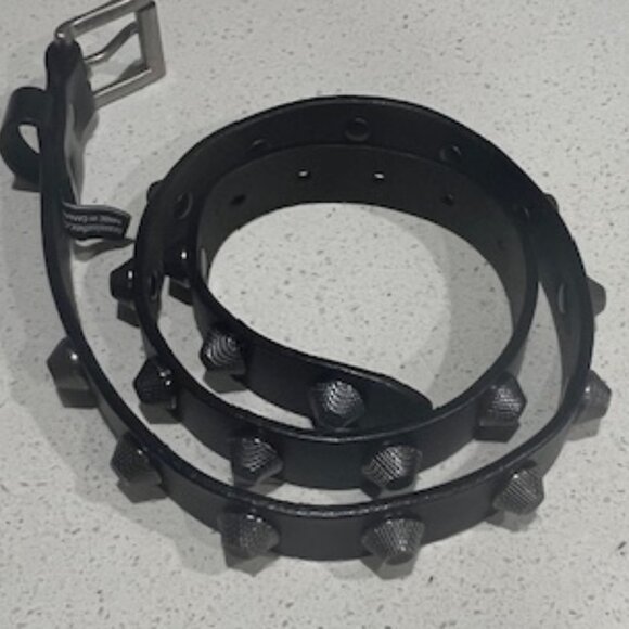 Brave Studded Leather Belt - Length 38" - Picture 3 of 6